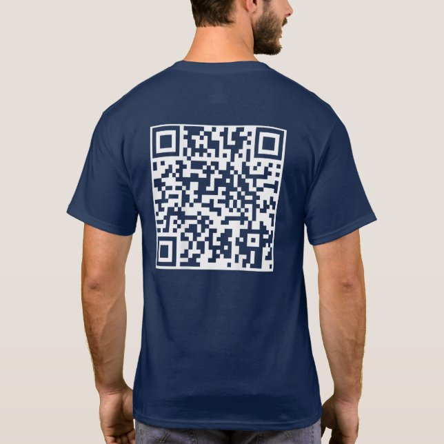 Camiseta Funny QR presidente Trump código de baile (Reverso)