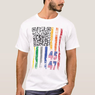 Camiseta Funny QR presidente Trump código de baile
