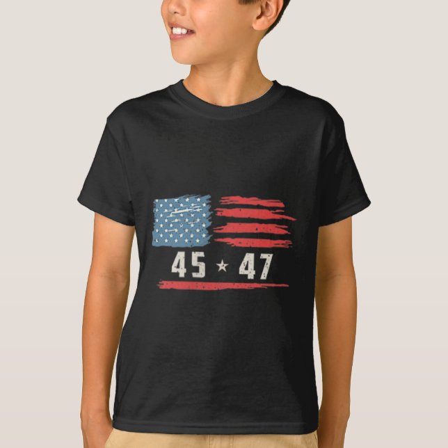 Camiseta Funny Qr presidente Trump, código de baile 2 lados (Anverso)