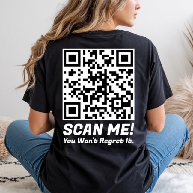 Camiseta Funny QR Scan Me! Funny Regret Joke (Subido por el creador)