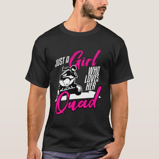 Camiseta Funny Quad Atv Chica Cuatro Mujeres Sucias En Rued (Anverso)