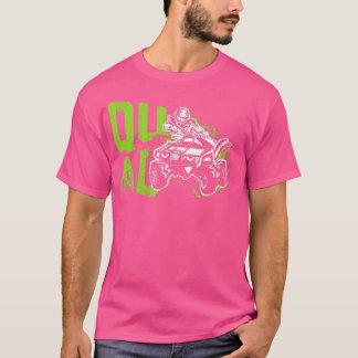Camiseta Funny Quad Retro Quad Riding Four Wheeler ATV para