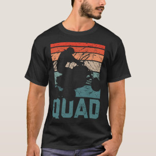 Camiseta Funny Quad Retro Quad Riding Four Wheeler ATV para