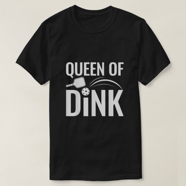 Camiseta Funny Queen of Dink Pickleball Mom Mothers Day Gif (Diseño del anverso)