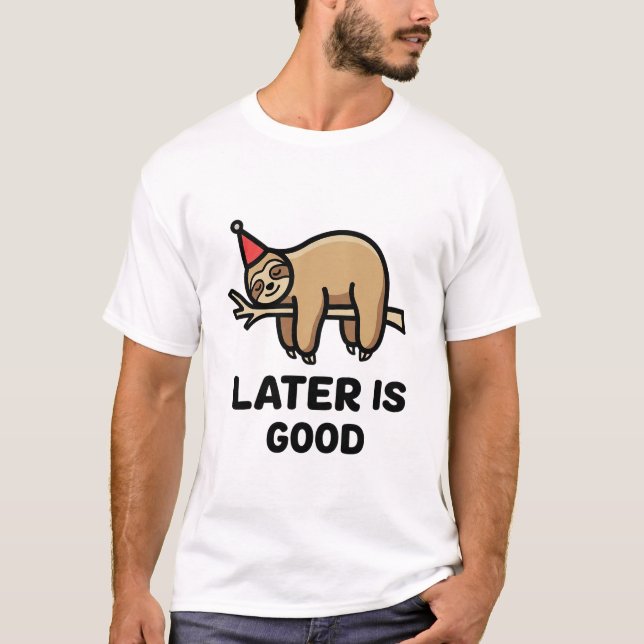 Camiseta Funny Quote T-Shirt with Minimal Icon (Anverso)
