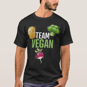 Camiseta Funny Quote Team vegan Vegetarian Broccoli