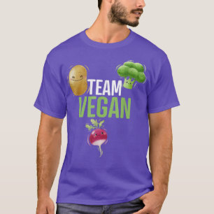 Camiseta Funny Quote Team vegan Vegetarian Broccoli