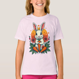 Camiseta Funny Rabbit Lover Spring Retro