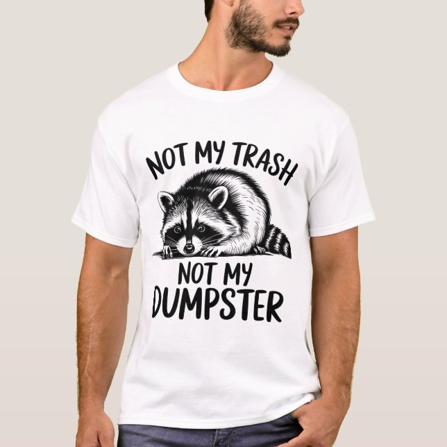 Camiseta Funny Raccoon Meme Shirt Design (Anverso)