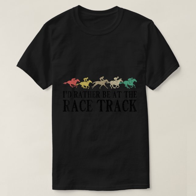 Camiseta Funny Race Track Horse Carreras Regalo Hombres Muj (Diseño del anverso)