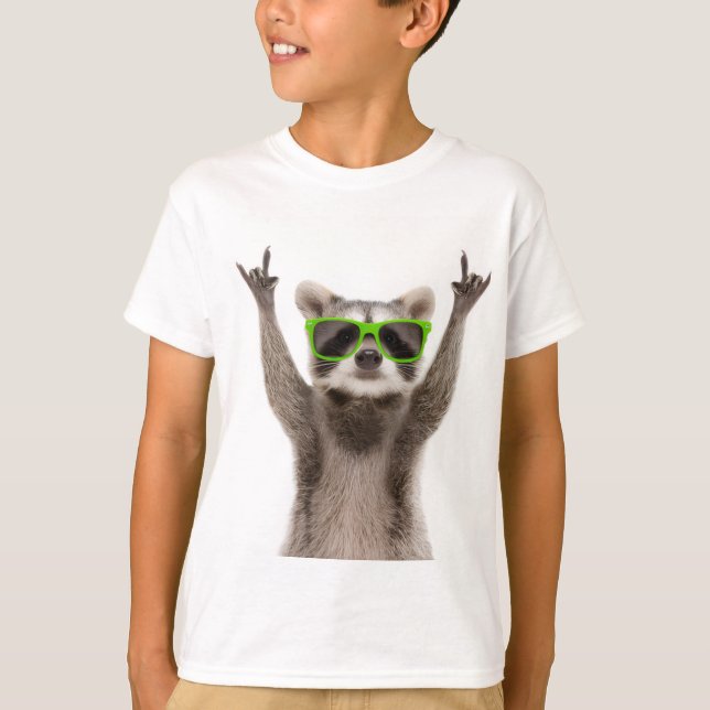 Camiseta Funny racoon (Anverso)