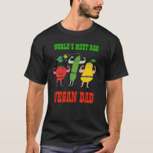 Funny RAD VEGAN DAD Vegetales Flexing Muscles