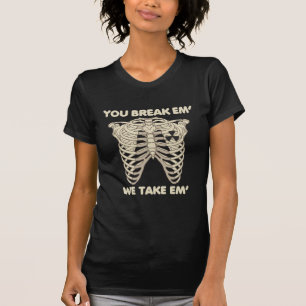 Camiseta Funny Radiology Xray Skeleton Rad Technologist
