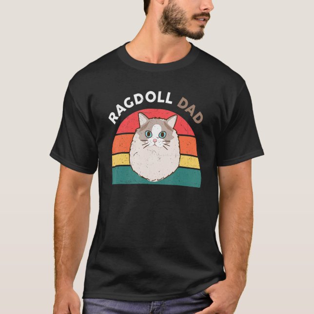 Camiseta Funny Ragdoll Cat shirt Ragdoll Cat Dad (Anverso)