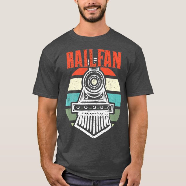 Camiseta Funny Railway para Railfan Premium (Anverso)