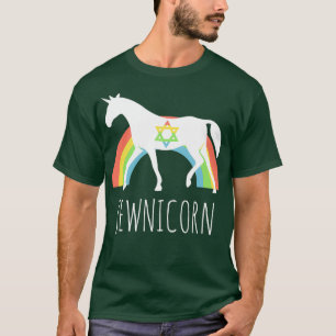Camiseta Funny Rainbow Jewnicorn Judío Unicorn