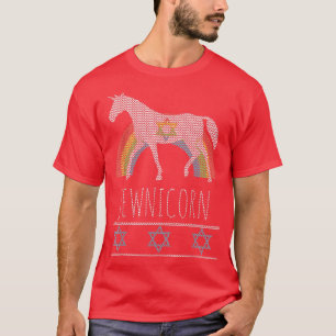 Camiseta Funny Rainbow Jewnicorn judío Unicorn Ugly Hanukk