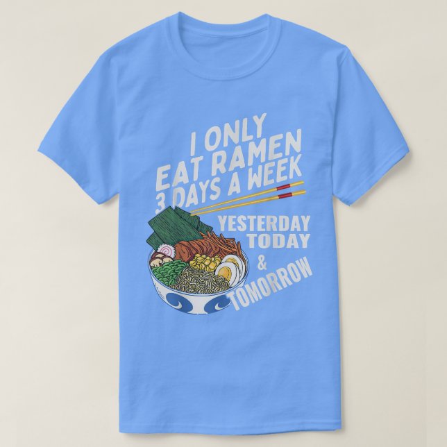 Camiseta Funny Ramen Lover Anime diciendo fideos japoneses  (Diseño del anverso)