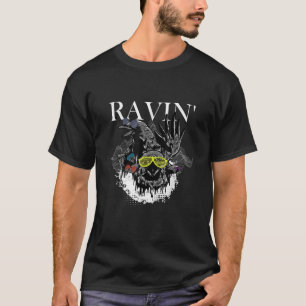 Camiseta Funny Ravin Raven Rave EDM Music DJ