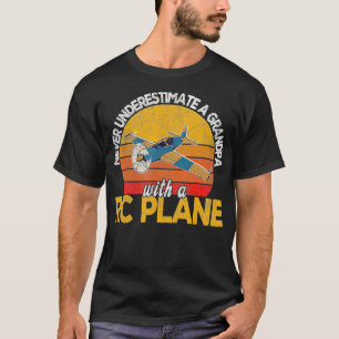 Camiseta Funny RC avión modelo de abuelo piloto de avión re