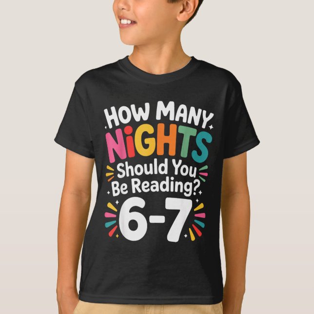 Camiseta Funny Reading 6 7 Six Seven Meme Englieacher Book  (Anverso)