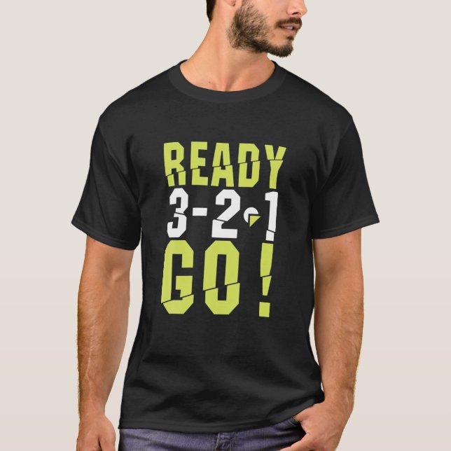 Camiseta Funny Ready Go Comienza A Ejecutarse Para Runner R (Anverso)