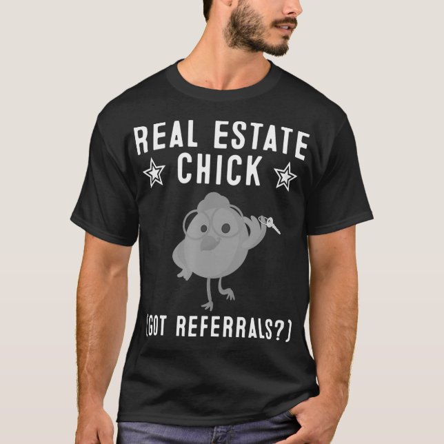 Camiseta Funny Real Estate Chick Gift Realtor Agent Women (Anverso)