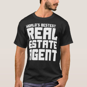Camiseta Funny Realtor Real Estate Agent mundial mejor Ag