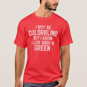 Camiseta Funny Red - Ceguera de color verde