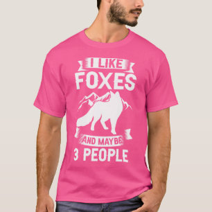 Camiseta Funny Red Cute Naranja Fennec Foxes