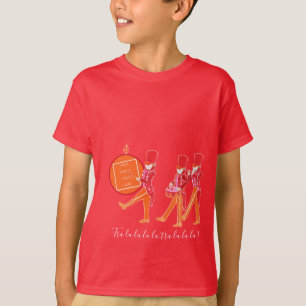 Camiseta Funny Red Naranja Nutcracker marchando en la banda