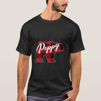 Camiseta Funny Red Plaid Buffalo Bear Apparsu Poppy Pajama