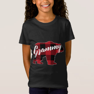 Camiseta Funny Red Plaid Buffalo Bear Appartal, Grammy Dive