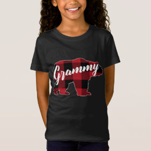 Camiseta Funny Red Plaid Buffalo Bear Appartal, Grammy Dive