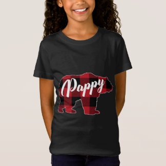 Camiseta Funny Red Plaid Buffalo Bear Appartal, Pappy Pajam