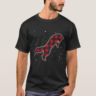 Camiseta Funny Red Plaid Fox Navidades coincidiendo con Buf