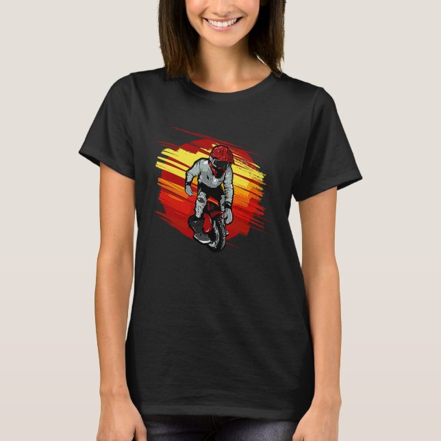 Camiseta Funny red Unicycle (Anverso)