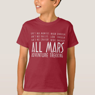 Camiseta Funny Red White All Mars Trekking Adventure