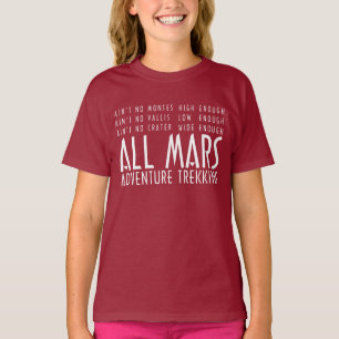 Camiseta Funny Red White All Mars Trekking Adventure
