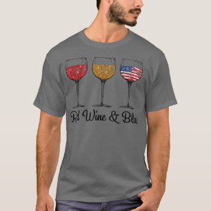 Camiseta Funny Red White & Blue 4 de julio Rojo Azul Blanco