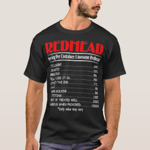 Camiseta Funny Redhead Sering Per Container Awesome Redhea