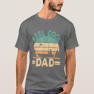 Camiseta Funny Reel Guay Dad Pescador Retro Fish F