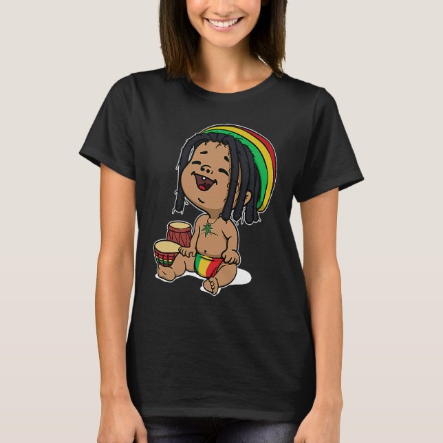 Camiseta Funny Reggae Jamaica Music Ragga Reggaeton Relax F (Anverso)