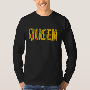 Camiseta Funny Reina Africana Para Mujeres Guay Kente Cloth