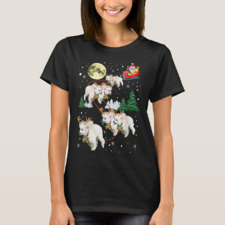 Camiseta Funny Reindeer Poodles Xmas Christmas Dog Lovers G