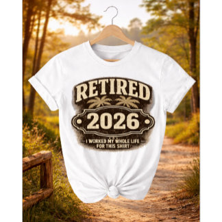 Camiseta Funny Retirement 2026 Palm Tree Retro Style I W...