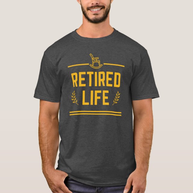 Camiseta Funny Retirement Rocking Chair - Vida jubilada (Anverso)