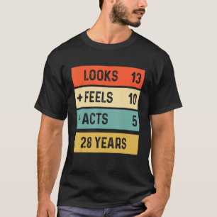 Camiseta Funny Retro 28º Cumpleaños 28 Años Nacido En 1999