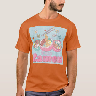 Camiseta Funny Retro 90 Japonés Kawaii Ramen Noodles Vint