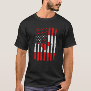 Camiseta Funny Retro Canadá Bandera Estados Unidos Hombres 